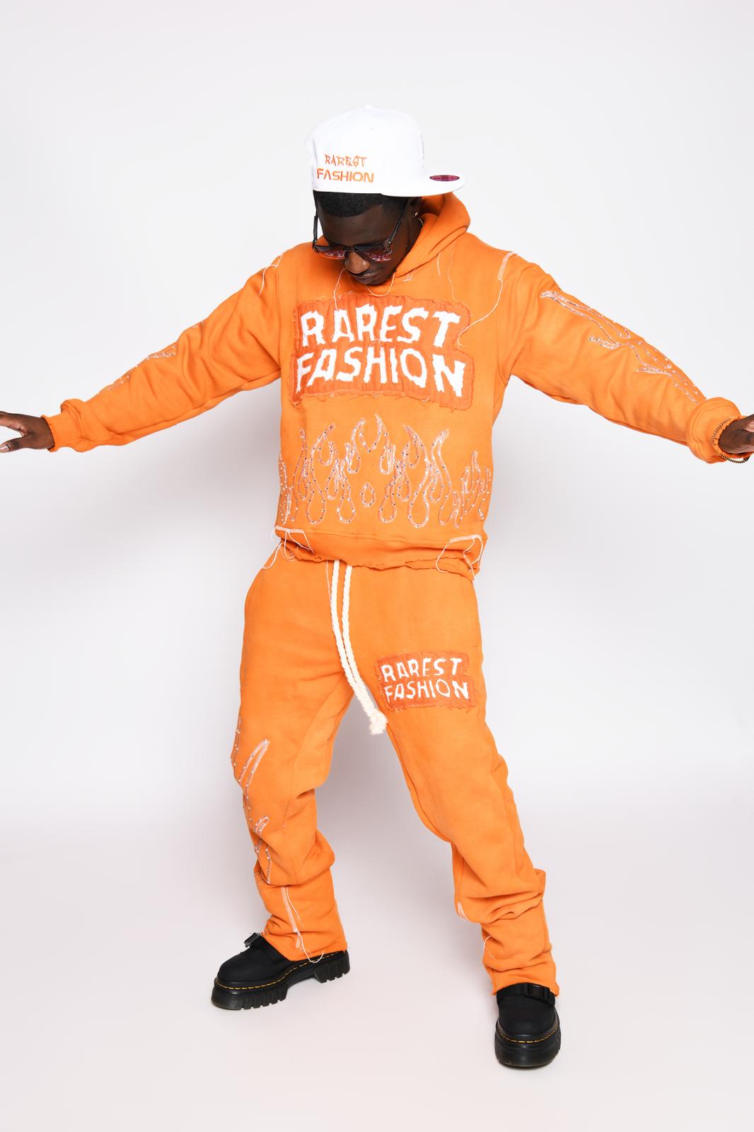 RAREST FASHION orange tracksuit worn in the original studio shoot