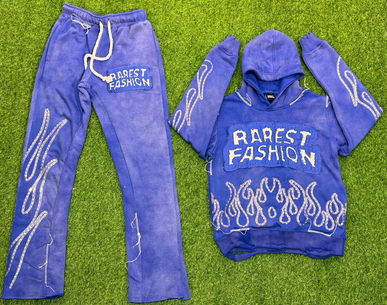 RF Original rhinestone tracksuit in Royal Blue